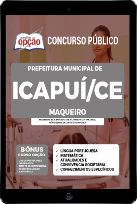 Apostila Prefeitura de Icapuí - CE em PDF - Maqueiro