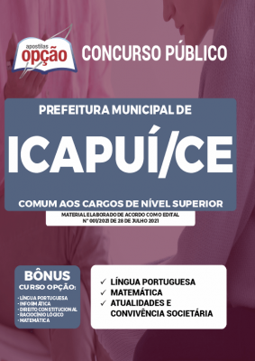 Apostila Prefeitura de Icapuí - CE - Comum aos Cargos de Nível Superior