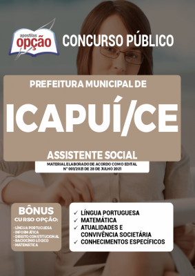 Apostila Prefeitura de Icapuí - CE - Assistente Social