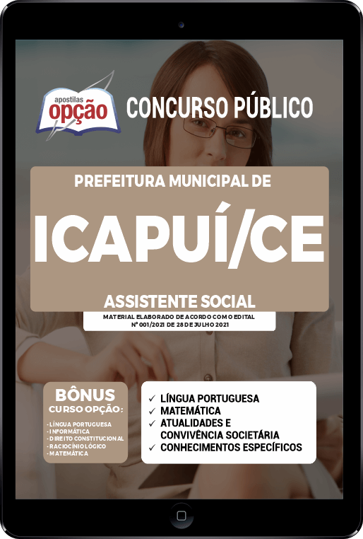 Apostila Pref de Icapuí - CE PDF - Assistente Social 2021