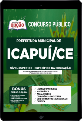 Apostila Prefeitura de Icapuí - CE em PDF - Nível Superior - Específico da Educação