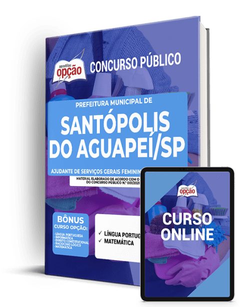 Apostila Pref Santópolis do Aguapeí SP 2021 Ajudante de Serv Gerais