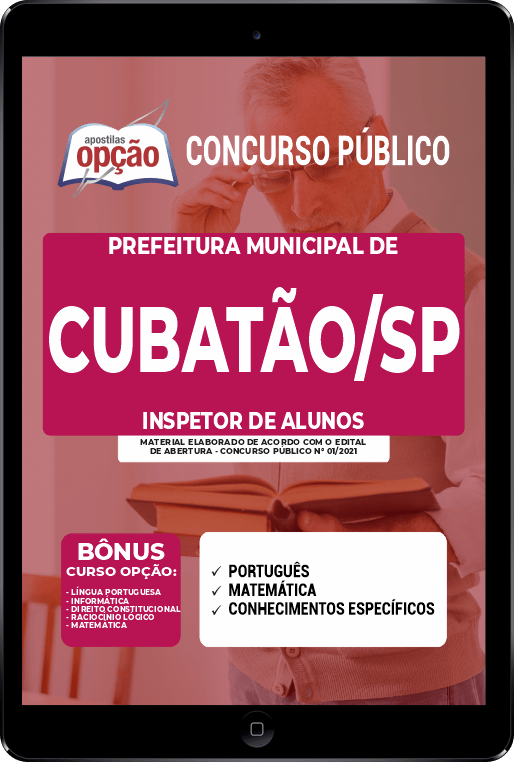 Apostila Prefeitura de Cubatão - SP PDF - Inspetor de Alunos 2021