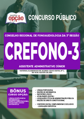 Apostila CREFONO 3 - Assistente Administrativo Júnior