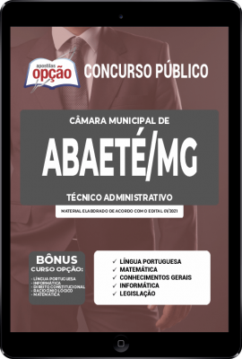 Apostila Câmara de Abaeté - MG em PDF - Técnico Administrativo