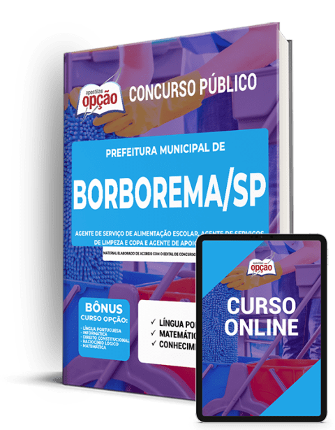 Apostila Prefeitura de Borborema - SP 2021 - Cargos Ensino Fundamental