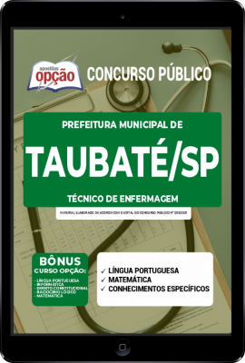 Apostila Prefeitura de Taubaté - SP em PDF - Técnico de Enfermagem