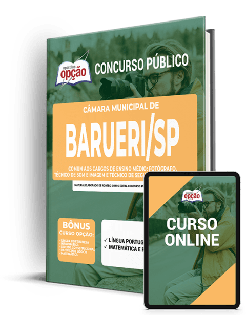 Apostila Câmara de Barueri SP 2021 Comum Médio
