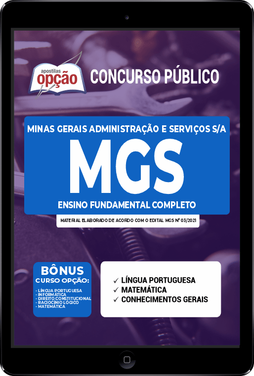 Apostila MGS-MG PDF - Ensino Médio 2021