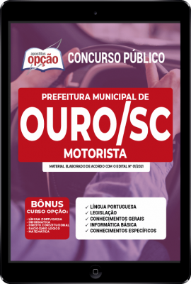 Apostila Prefeitura de Ouro - SC em PDF - Motorista