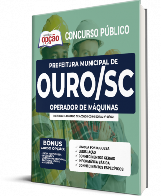 Apostila Prefeitura de Ouro - SC - Operador de Máquinas