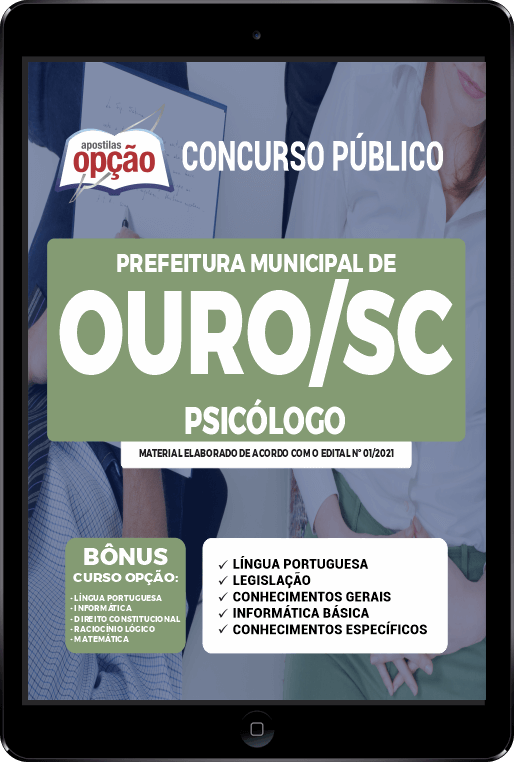 Apostila Prefeitura de Ouro SC PDF - Psicólogo 2021