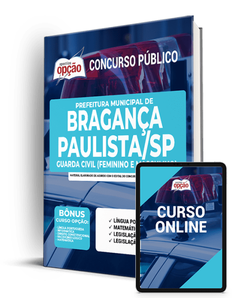 Apostila Pref Bragança Paulista SP 2021 Guarda Civil