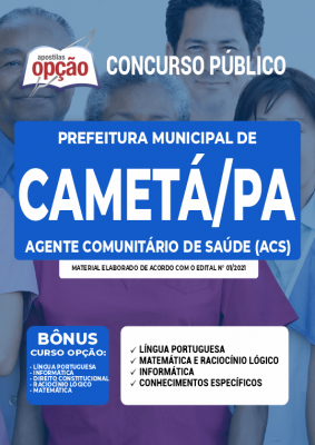 Apostila Prefeitura de Cametá - PA - Agente Comunitário de Saúde (ACS)