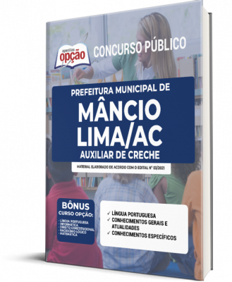 Apostila Prefeitura de Mâncio Lima - AC - Auxiliar de Creche