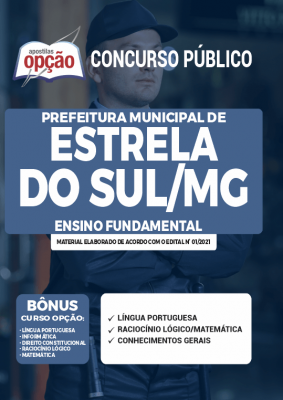 Apostila Prefeitura de Estrela do Sul - MG - Ensino Fundamental