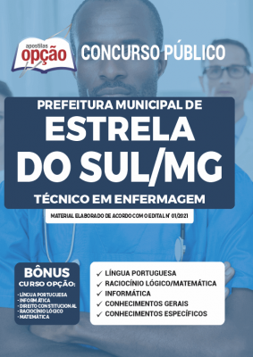 Apostila Prefeitura de Estrela do Sul - MG - Técnico em Enfermagem