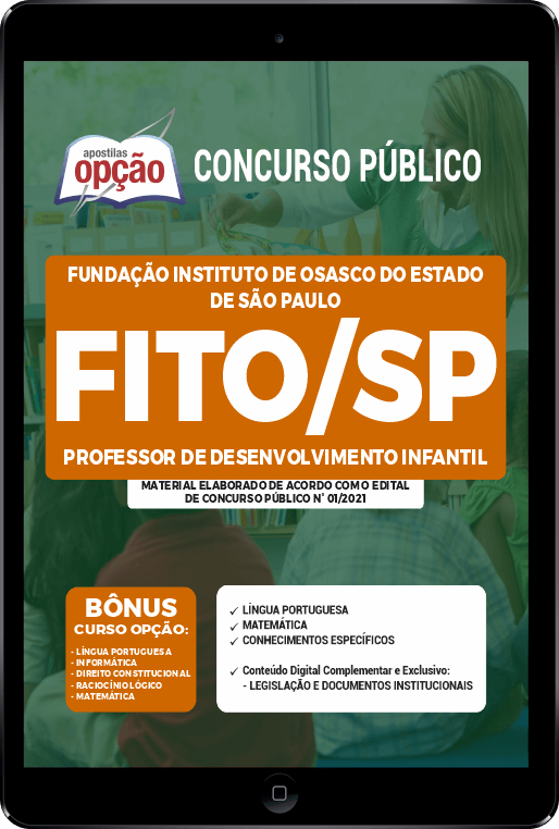 Apostila FITO Osasco SP PDF Professor de Desenvolvimento Infantil 2021