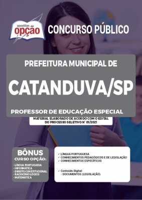 Apostila Prefeitura de Catanduva - SP - Professor de Educação Especial