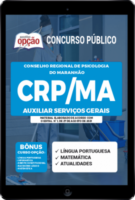 Apostila CRP-MA em PDF - Auxiliar Serviços Gerais
