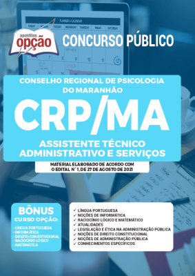 Apostila CRP-MA - Assistente Técnico Administrativo e Serviços