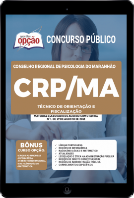 Apostila CRP-MA em PDF - Técnico de Orientação e Fiscalização