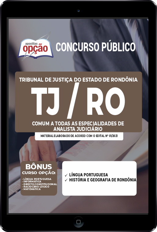 Apostila TJ-RO PDF - Comum Analista Judiciário 2021