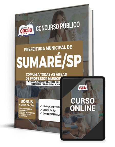 Apostila Pref Sumaré SP 2021 Comum Professor Municipal II