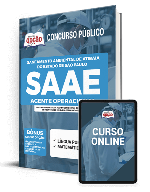Apostila SAAE de Atibaia - SP 2021 - Agente Operacional