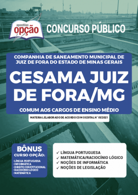 Apostila CESAMA de Juiz de Fora - MG - Comum aos Cargos de Ensino Médio