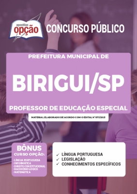 Apostila Prefeitura de Birigui - SP - Professor de Educação Especial