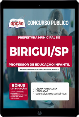 Apostila Prefeitura de Birigui - SP em PDF - Professor de Educação Infantil
