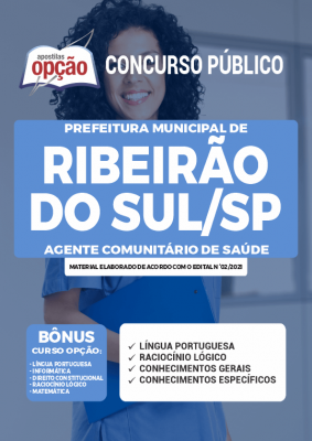 Apostila Prefeitura de Ribeirão do Sul - SP - Agente Comunitário de Saúde