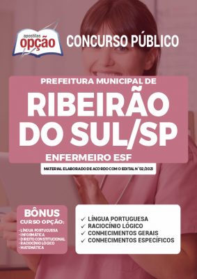 Apostila Prefeitura de Ribeirão do Sul - SP - Enfermeiro ESF