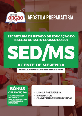 Apostila SED-MS - Agente de Merenda