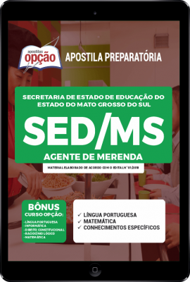 Apostila SED-MS em PDF - Agente de Merenda