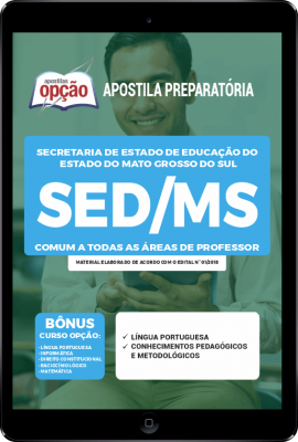 Apostila SED-MS em PDF - Comum a Todas as Áreas de Professor