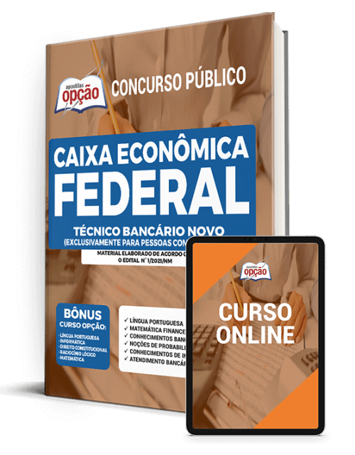 Apostila Caixa 2021 - Técnico Bancário (PCD)
