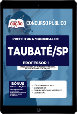 Apostila Prefeitura de Taubaté - SP em PDF - Professor I