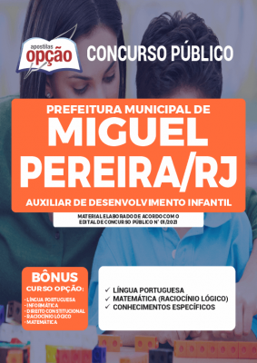 Apostila Prefeitura de Miguel Pereira - RJ - Auxiliar de Desenvolvimento Infantil