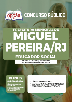 Apostila Prefeitura de Miguel Pereira - RJ - Educador Social