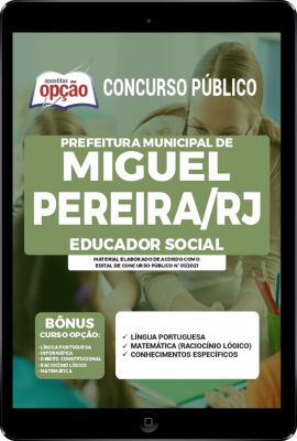 Apostila Prefeitura de Miguel Pereira - RJ em PDF - Educador Social