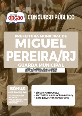 Apostila Prefeitura de Miguel Pereira - RJ - Guarda Municipal
