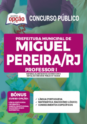 Apostila Prefeitura de Miguel Pereira - RJ - Professor I