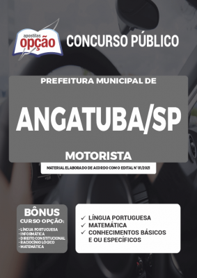 Apostila Prefeitura de Angatuba - SP - Motorista