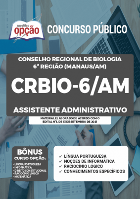 Apostila CRBio-06-AM - Assistente Administrativo