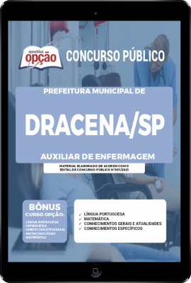 Apostila Prefeitura de Dracena - SP em PDF - Auxiliar de Enfermagem