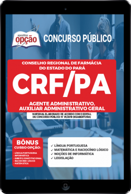 Apostila CRF-PA em PDF - Agente Administrativo e Auxiliar Administrativo Geral