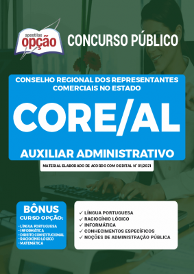 Apostila CORE-AL - Auxiliar Administrativo