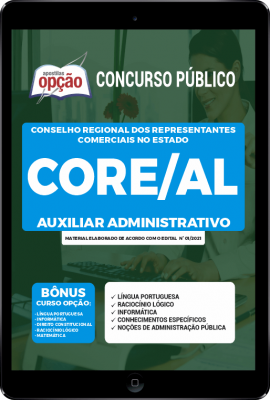 Apostila CORE-AL em PDF - Auxiliar Administrativo